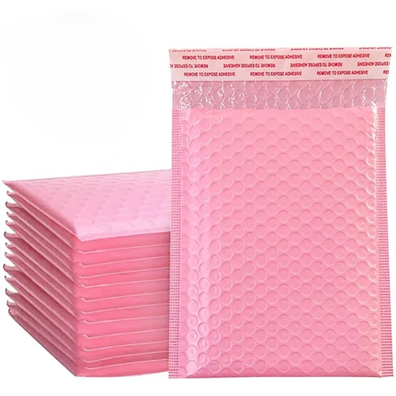 Bubble Mailers Pink Envelope Bag Self Seal Mail Bags Emballage antichoc express capitonné