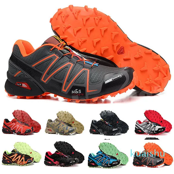 Arrivée Hommes Zapatillas Speedcross 4 Baskets En Plein Air Étanche Chaussures De Cross-country Chaussures De Sport Taille 39-48 B7326