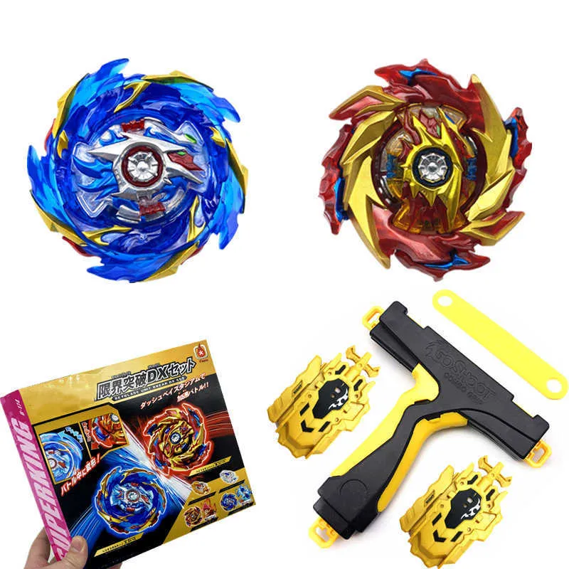 Beyblades Burst GT Metal Fusion Set B174 z 2 w 1 Dwukierunkowy drut wyrzutni wirujące bitwa Zabawki dla dzieci x0528