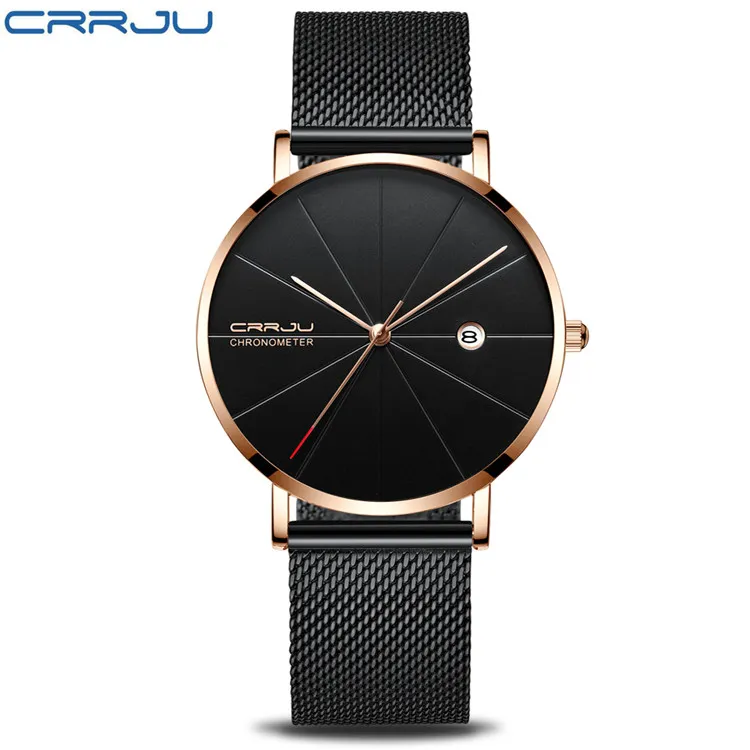 CRRJU Orologio da uomo alla moda, orologio da polso da uomo
