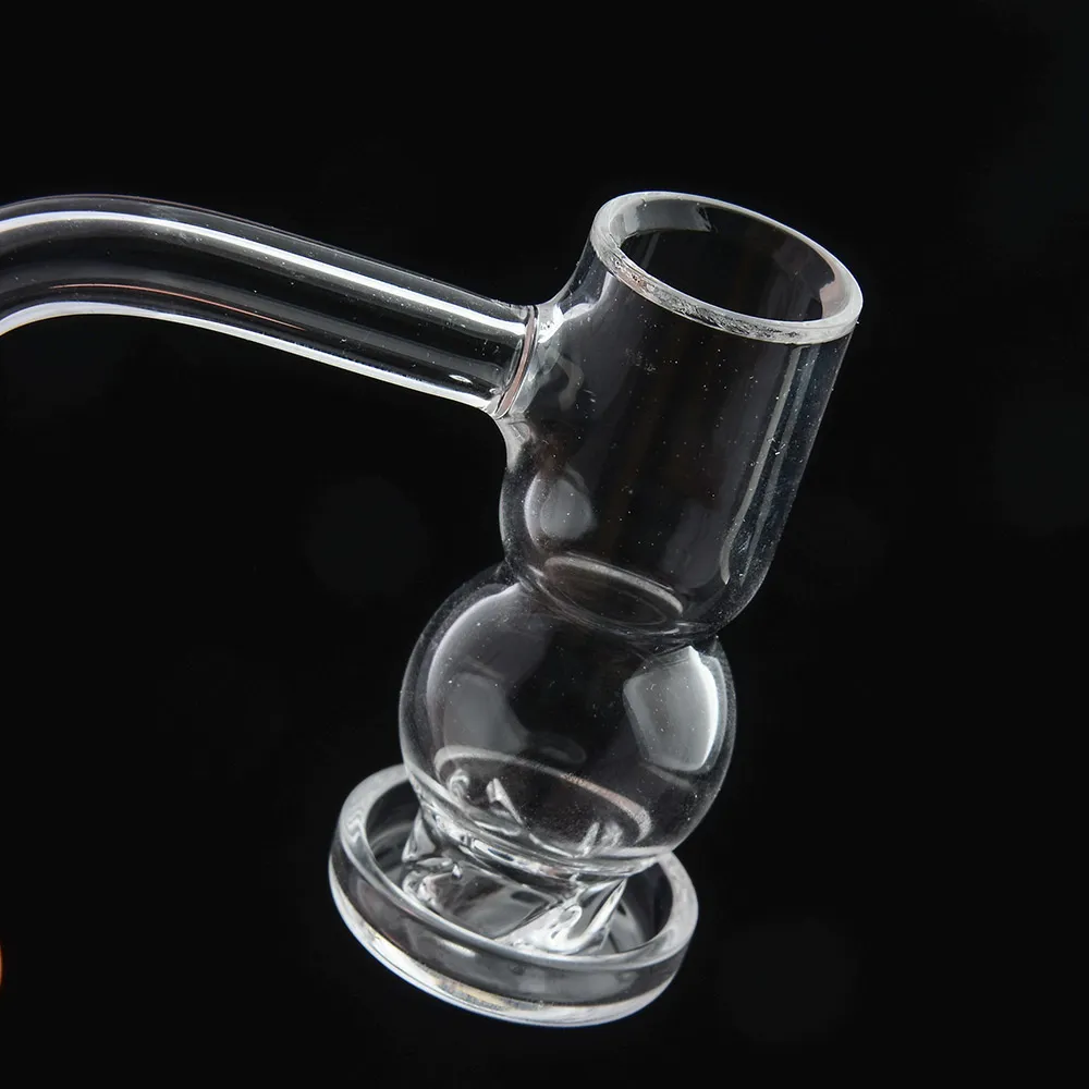 Halve las roken accessoires platte Terp Terp Slurper Quartz Banger met afgeschuinde rand en grote luchtstroom Beter Gebruik 4 parels Duidelijke Gezamenlijke kom 20mm Dia 70mm Lengte 807