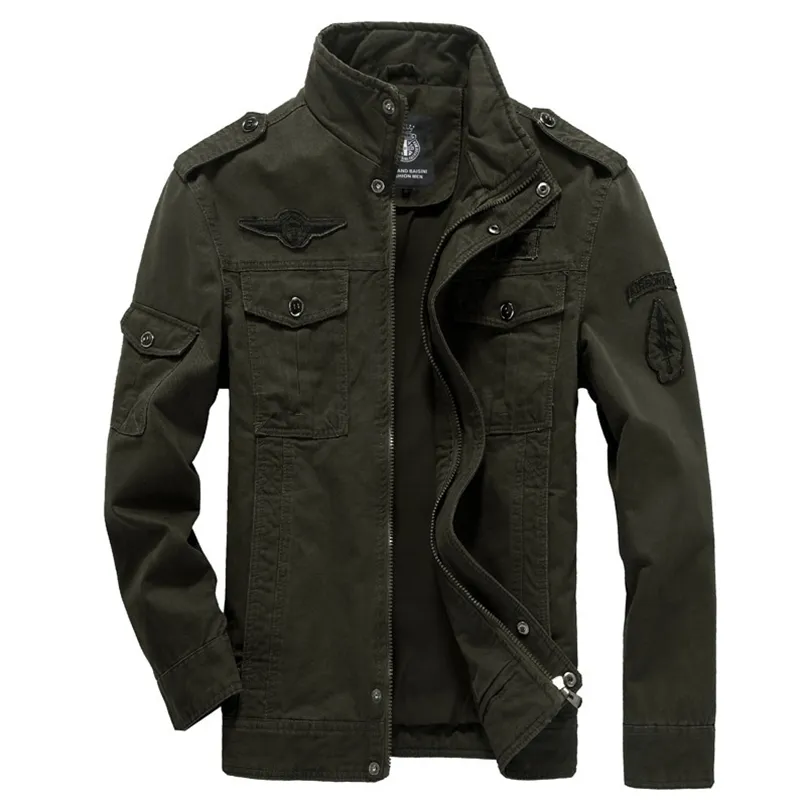 Cotton Military Jacket Men Autumn Soldier MA-1 Style Army Jackets Male Brand Slothing Mens Bomber Jackets Plus Size M-6XL 211105