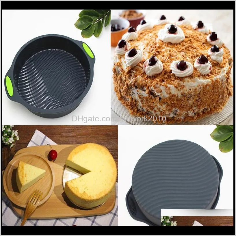 3pcs/set square shape round shape 3d silicone baking cake mold diy toast bread pans cake dishes tray muffin cupcake mold bakeware sets