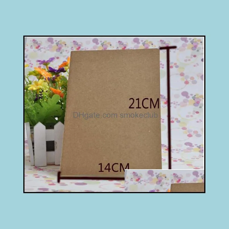 Kraft Brown Unlined Travel journals notebook Soft Cover Notebooks A5 Size 210 mm x 140 mm 60 Pages 30 Sheets stationery office