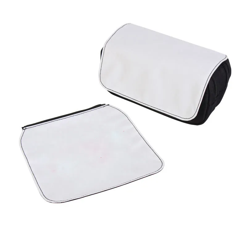 3PCS化粧品バッグ昇華DIY白い空白ポリエステル二重層メイクアップバッグ