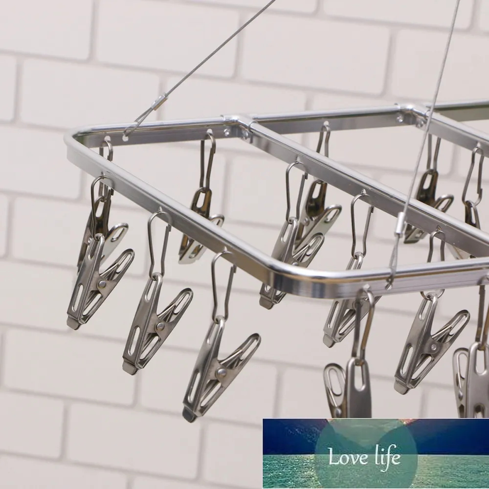 Aluminium Alloy Clothes Hanger Onlines Double Lines Square Laundry