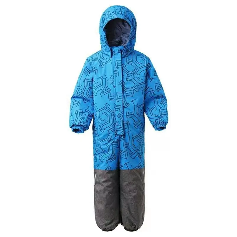 الشتاء عموما كيد الدافئة بذلة -20 درجة ماء صبي في الهواء الطلق muumi الفتيات windproof ملابس الأطفال الأزرق الوردي 220307