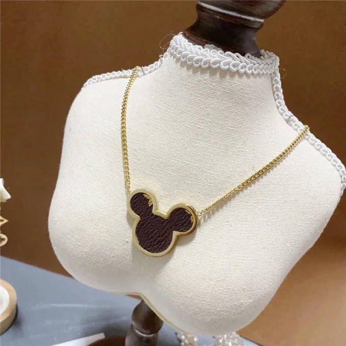 Классическое высококачественное ожерелье с пряжкой лошади, свиной нос, ювелирные изделия, мужские и женские подвески, дизайнерские ожерелья, модный подарок, оранжевая коробка
