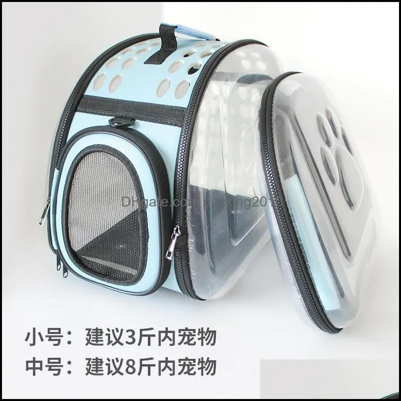 Eva Pet Bag out Portable Clear Dogs and Cats Backpack Foldable Breathable Portable Cat Bag