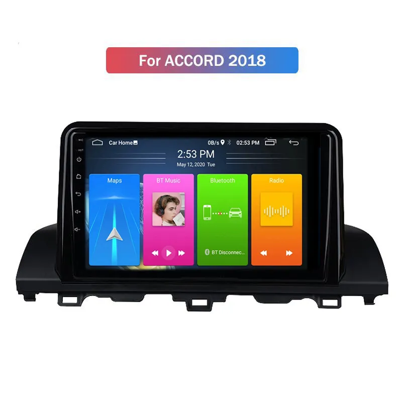 Android 10 Auto-DVD-Player-Radio für HONDA ACCORD 2018-2021 Multimedia GPS-Navigation Autoradio Stereo-Audio-Video