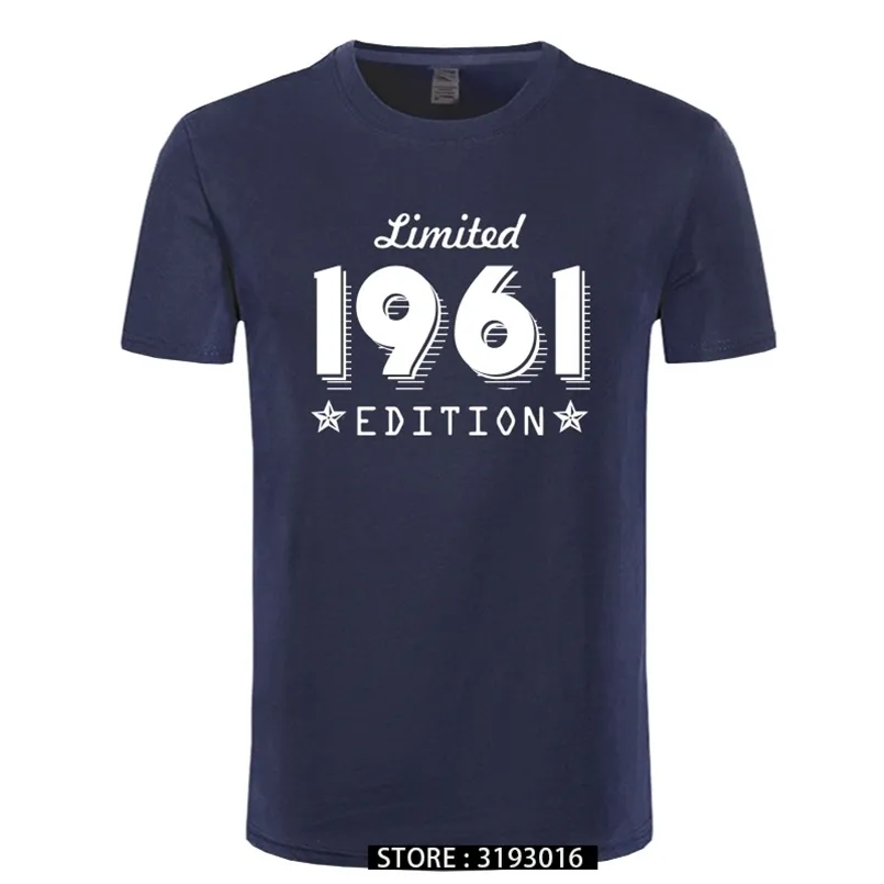 1961限定版ゴールドデザインメンズブラックTシャツクールカジュアルプライドTシャツメンズユニセックスファッションTシャツLoose Sige 210707