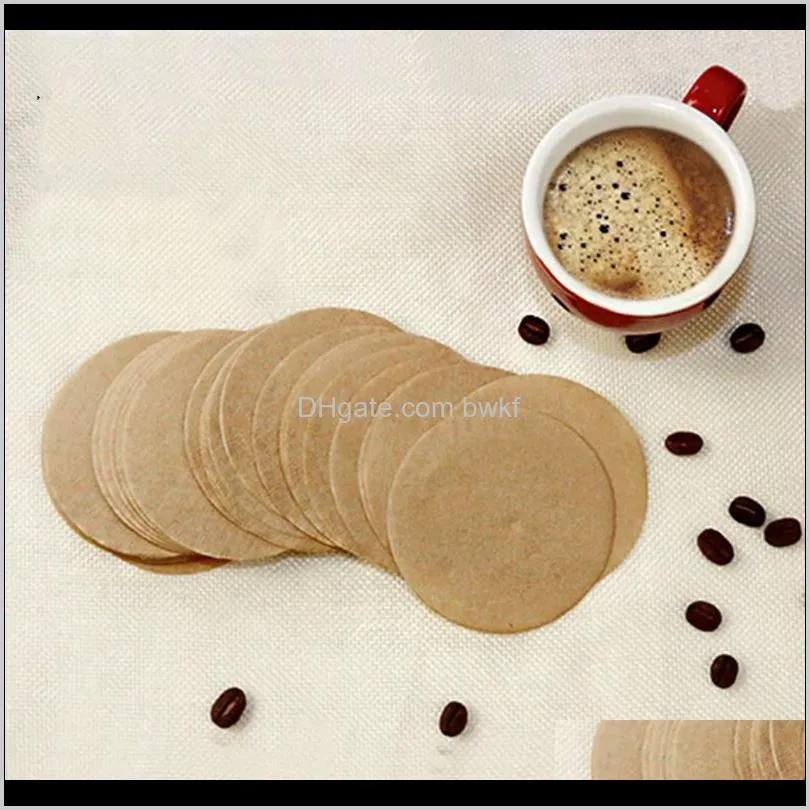wooden round drip paper coffee filter moka pot espresso coffee filter 100pc/pack tea strainer tea infuser coffee maker