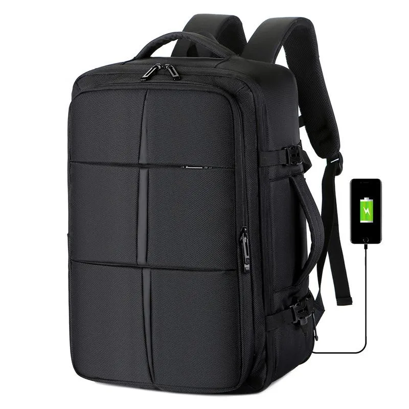 Backpack 15.6 Inch Laptop USB Recharging Large Capacity Travel Business ...