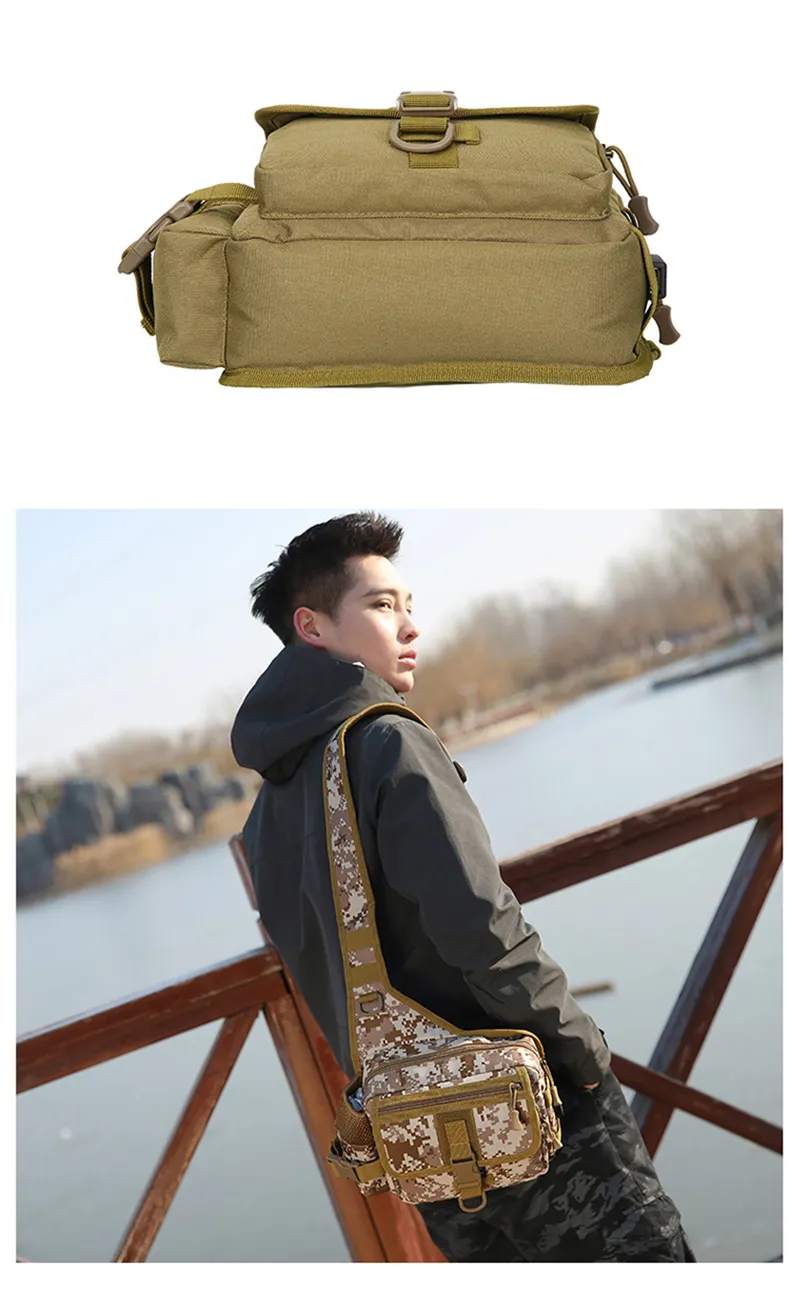 Bolsas para exteriores, mochila cruzada táctica con carga USB, bolso de  hombro militar del ejército para senderismo, pecho de cintura de pesca de