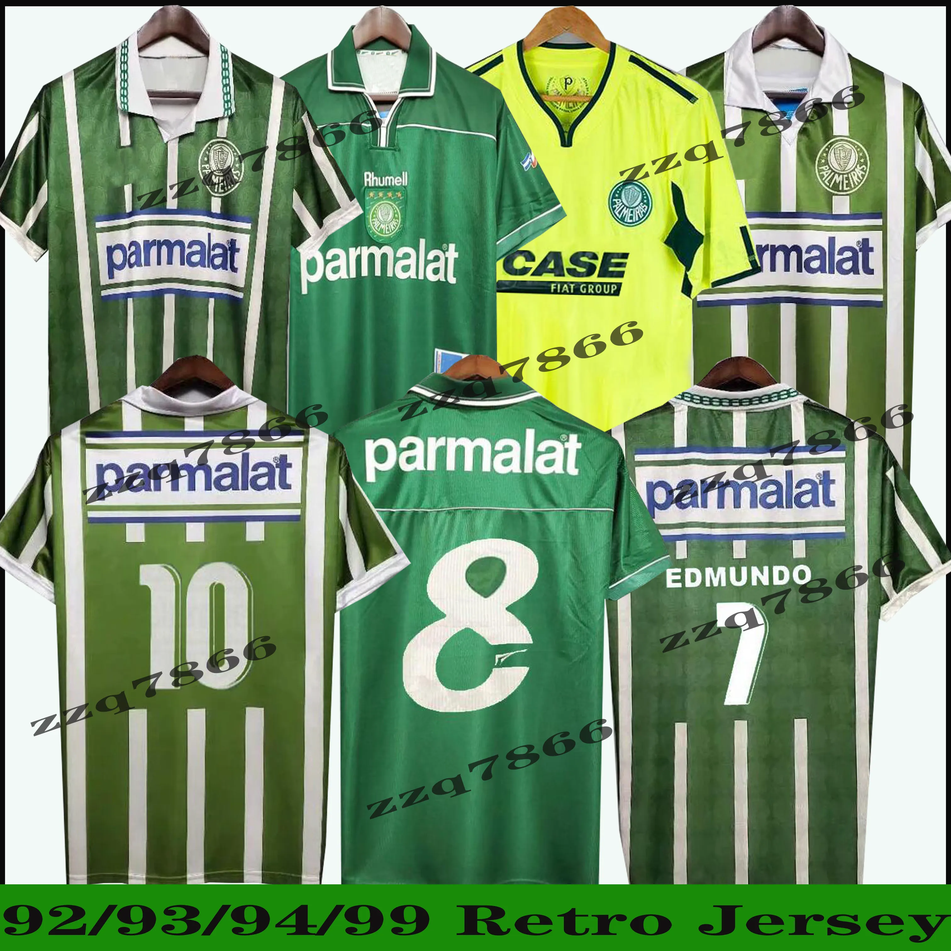1992 1993 1994 Palmeiras R. CARLOS EDMUNDO Retro Mens Soccer Jerseys 1999 2010 ZINHO RIVALDO EVAIR Ewerthon Football Shirts Uniforms Camisas de Futebol