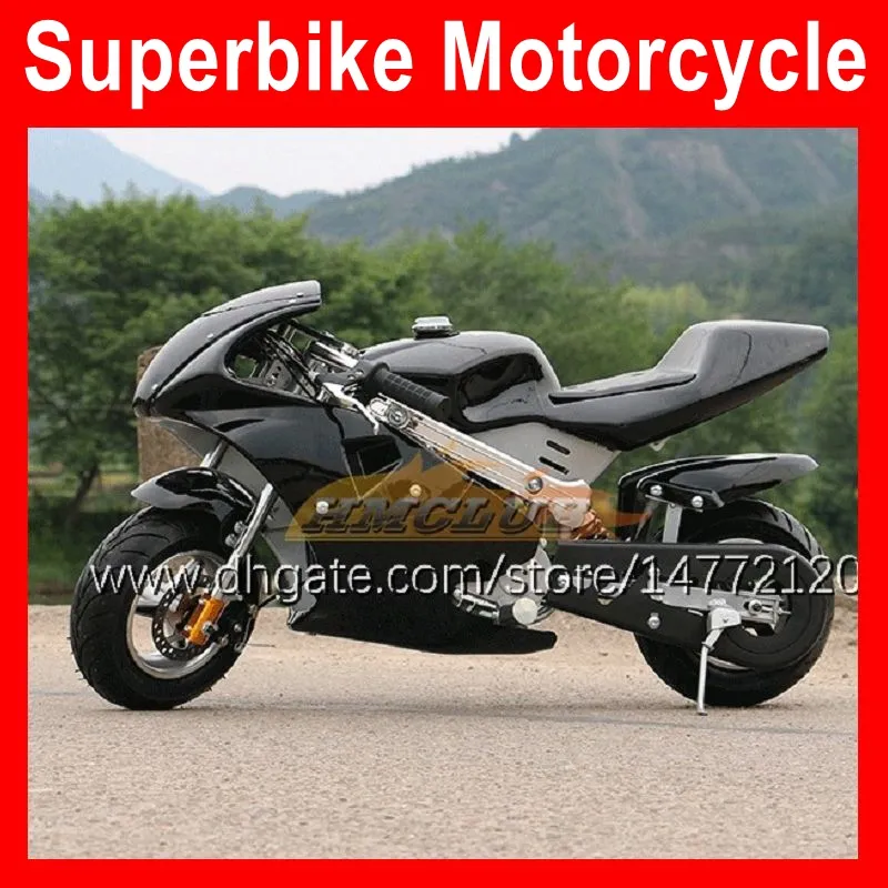 جديد ثنائي سكوتر starter AutoCycle 49 50cc Mini Motor Motor Petrol Sports Motobike Children's Small Party 2325