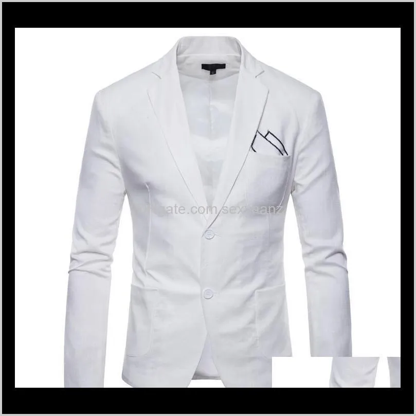 candy color breathable thin summer jacket men linen blazer casual slim fit green orange blue black white1