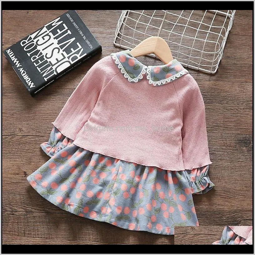 2021 new spring fall newborn knitted cardigan + set for childish baby girl`s fashionable princess outfits 5hhe