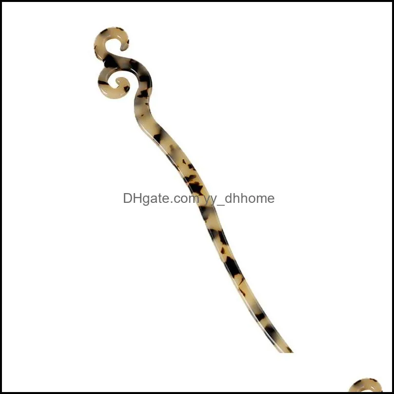 Clip per capelli Barillettes gioielli tradizionali retrò acetato forcella tortie leopardo tappeti per le capelli femminile femminile