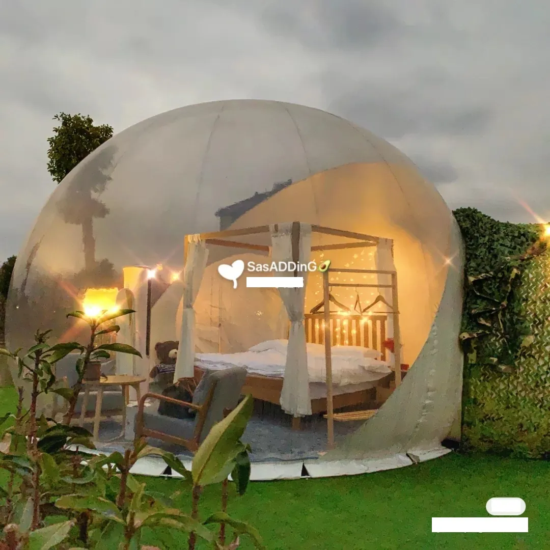 Bubble House Hash evleri Stay Star Sky Şeffaf Kabarcıklı Çadırlar Otel Scenic Spot Açık Şişirilebilir Çadır Özelleştirilmiş Ürünler