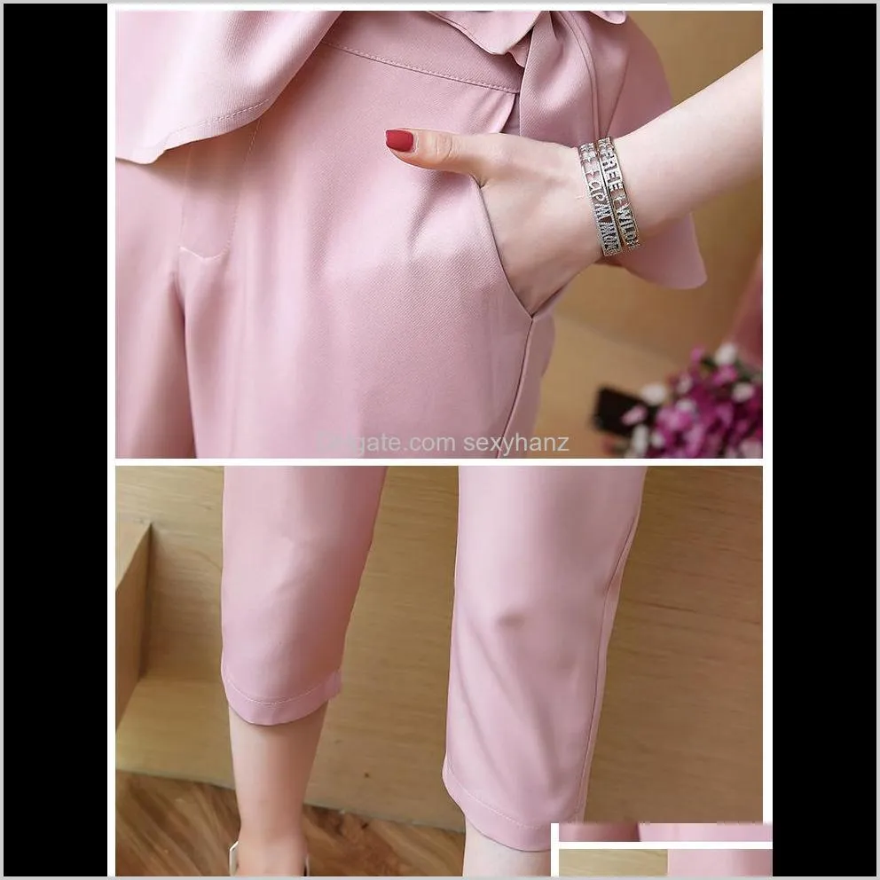 office lady women`s summer suit woman suits lady suit office lace ensemble femme deux pieces conjunto feminino ukraine