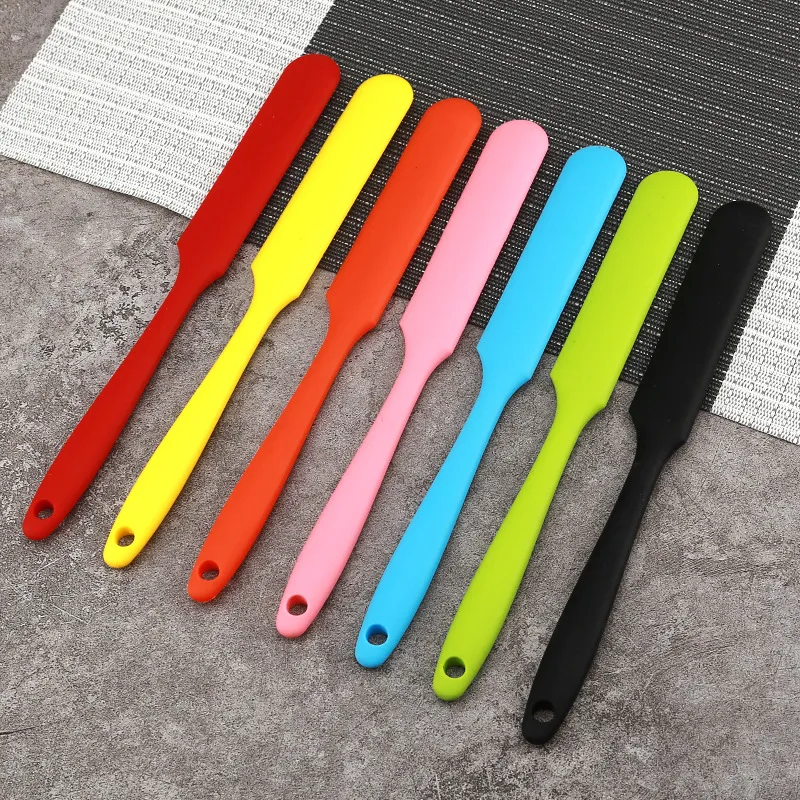 Silicone Spatula Long Handle Cake Cream Heat Resistant Mixer Baking Dough Scrapers Confectionery
