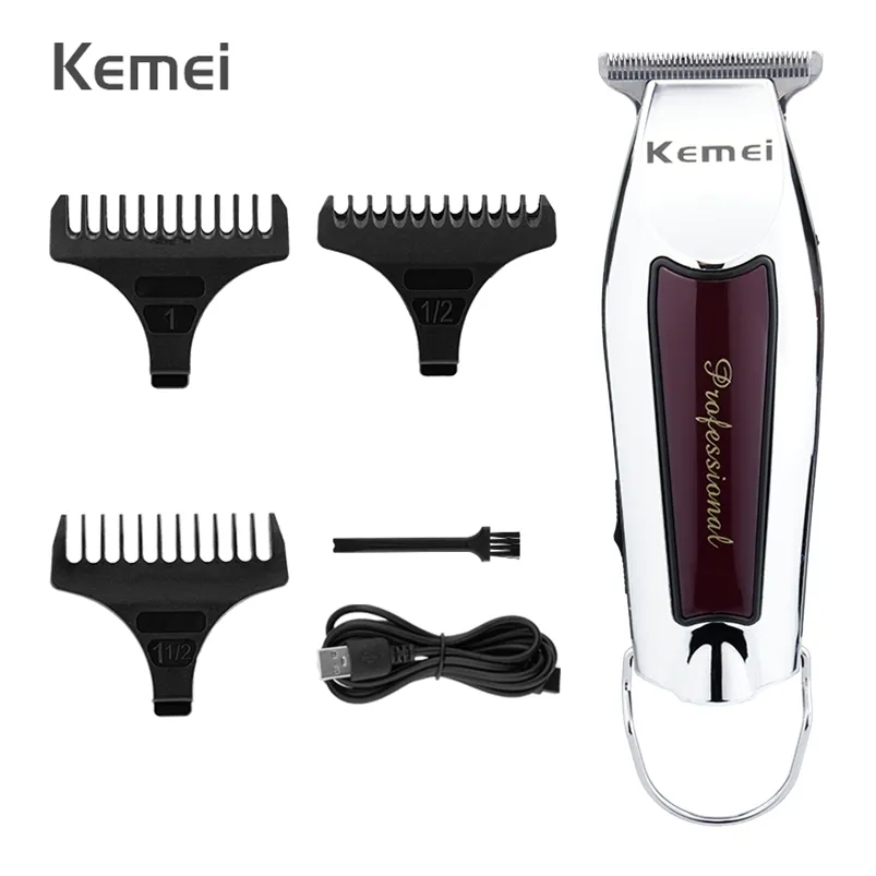 Kemei Professional Hair Machine Maszyna Do Mężczyźni Dla Mężczyzn Rechargeable Fulukalni Córki Do Clipper Golarka elektryczna Broda Barber 220209