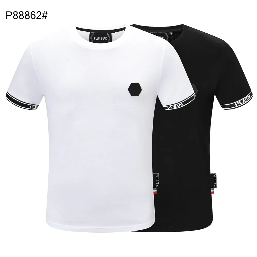 PLEIN BEAR T SHIRT Mens 디자이너 티셔츠 브랜드 의류 라인 석 해골 남성 티셔츠 클래식 고품질 힙합 Streetwear Tshirt 캐주얼 탑 티즈 PB 11260