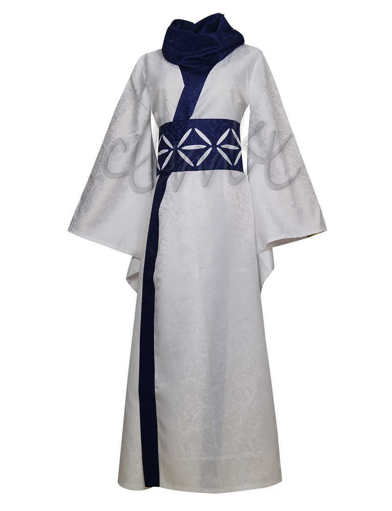 Anime jujutsu kaisen ryomen sukuna cosplay volwassen mannen vrouwen outfits kimono hanfu blauwe korset twee teen sokken halloween kostuum y0913