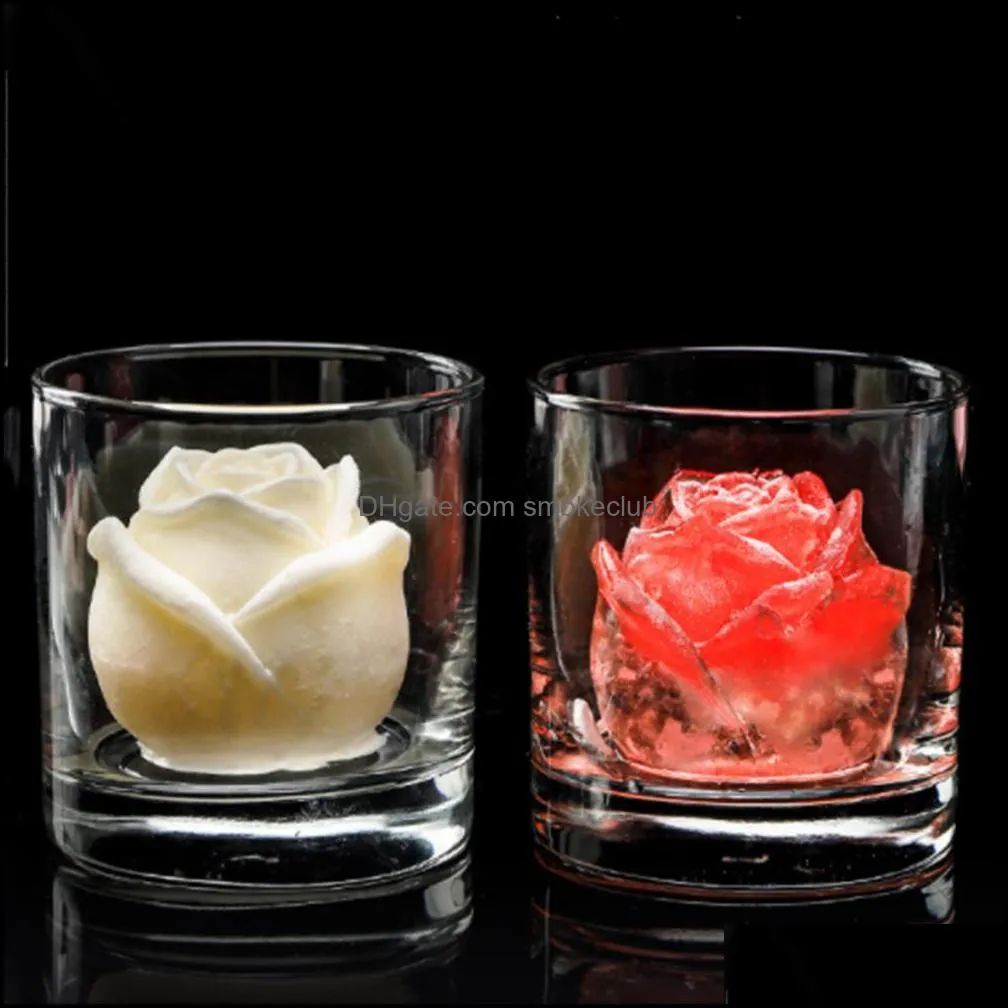 Rose Flower ice mold Bar Products Silicone Handmade Soap making Cube Chocolate Cake Banking