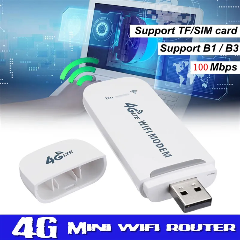 Modem 4G LTE WiFi Portatile Con Slot SIM - Hotspot USB Per Viaggi, Supporta Reti Europee E Non Solo