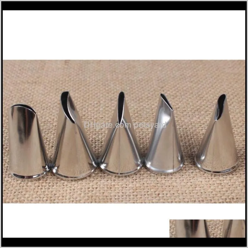 piece stainless steel rose pipe tips set petal cake cream tip nozzle decorating supplies kit gadgets baking & pastry tools