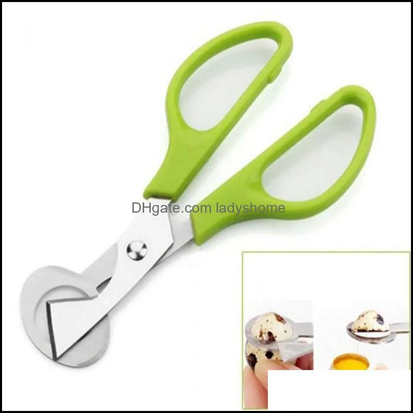 5 Color Stainless Steel Egg Opener Tool Quail Eggs Scissors Cutter Household Kitchen Tools HWA6013