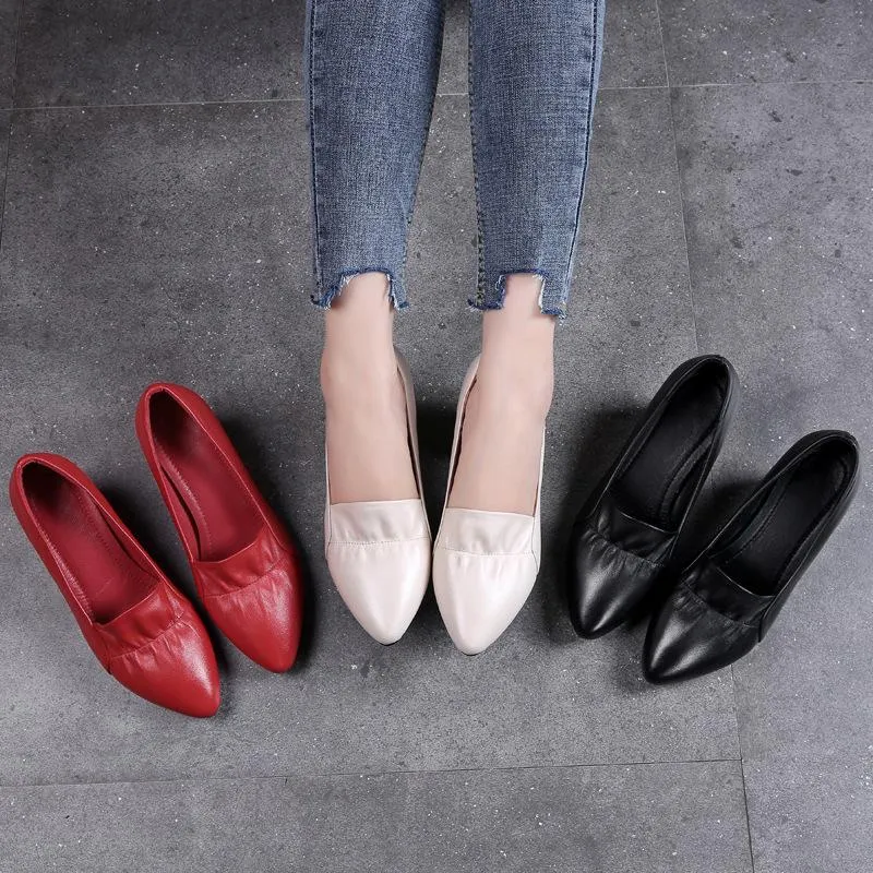 在庫限り送料無料 ブランドシューズ厚いヒールレディースポンプ本革尖ったつま先の尖塔ヒールパーティーハンドメイド女性のドレス セール25 Off Www Tavulin Com