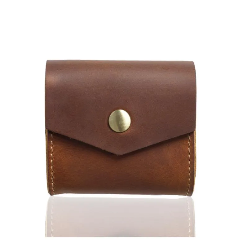 Portefeuilles WR cuir Mini dames petit portefeuille porte-monnaie créatif rétro étui à clés sac pour écouteurs câble de données stockage pochette