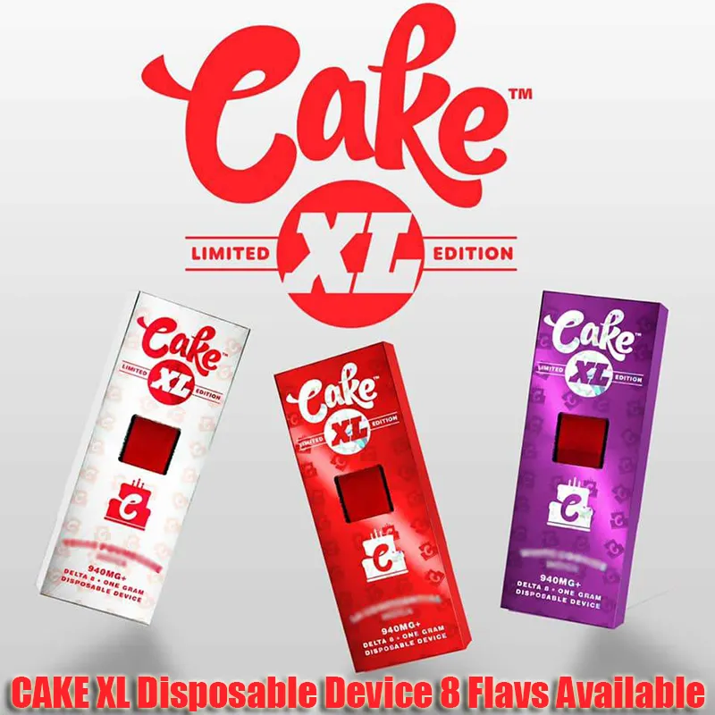 Cake XL Delta 8 Oplaadbare E Sigaret Leeg Disposable Vape Device Elektronische Sigaretten 940mg Limited Edition vs Puff Plus Bang XXL Air Bar