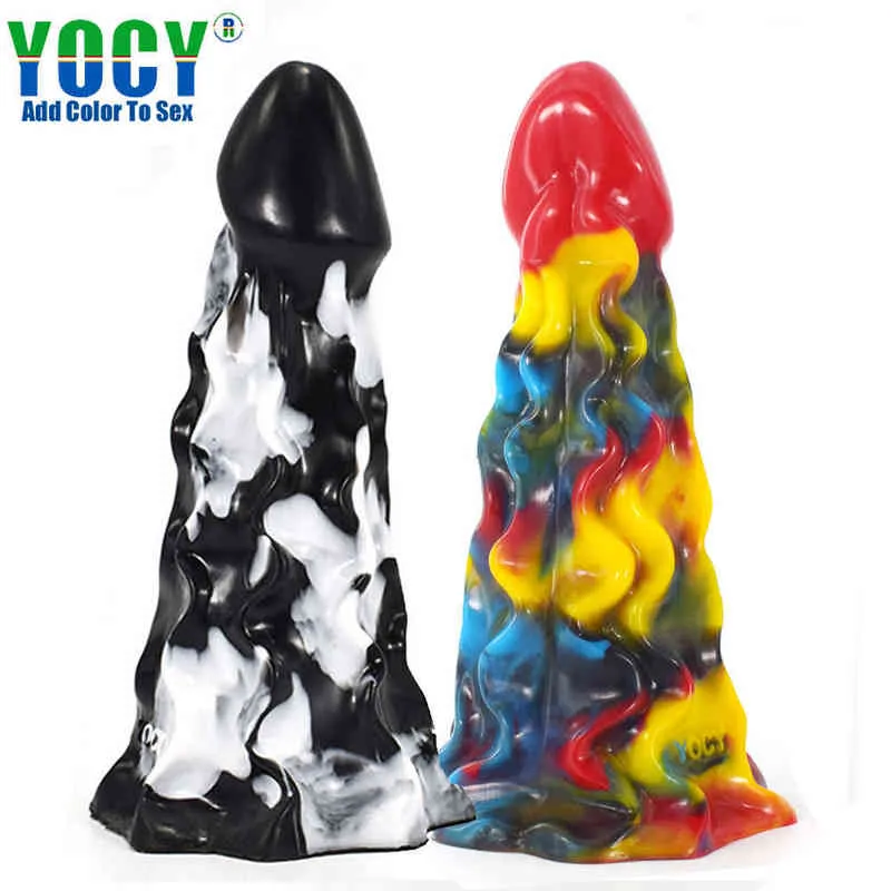 NXY dildos anal leksaker ny flytande silikon onani enhet simulering penis glass backyard plug vuxna roliga produkter 0225