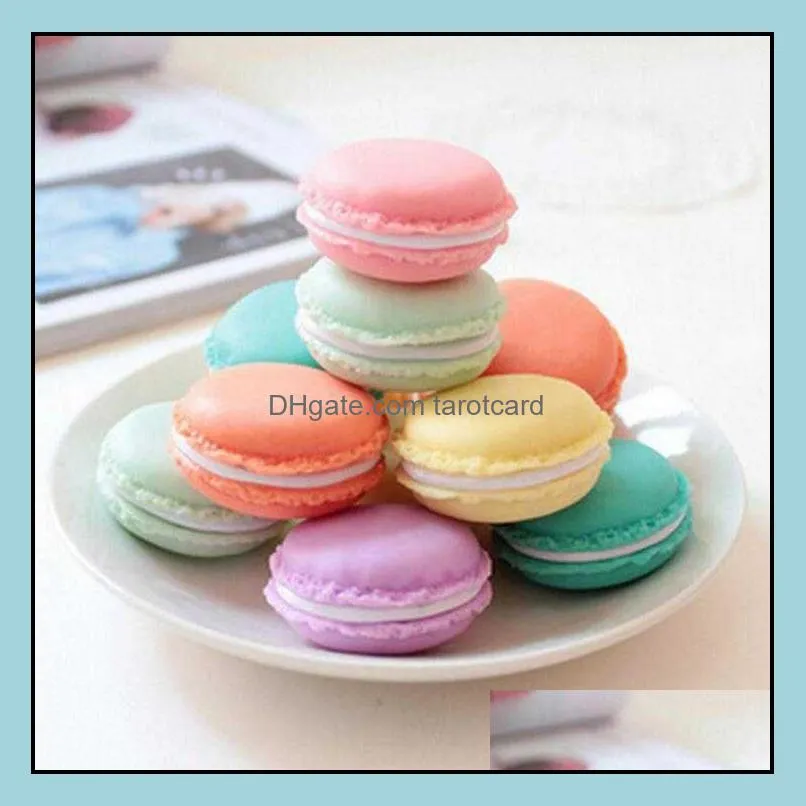 1000 Pcs Sweet Macarons Storage Box Candy Color For Jewelry Earring Outing Boxes Living Essential Wholesale