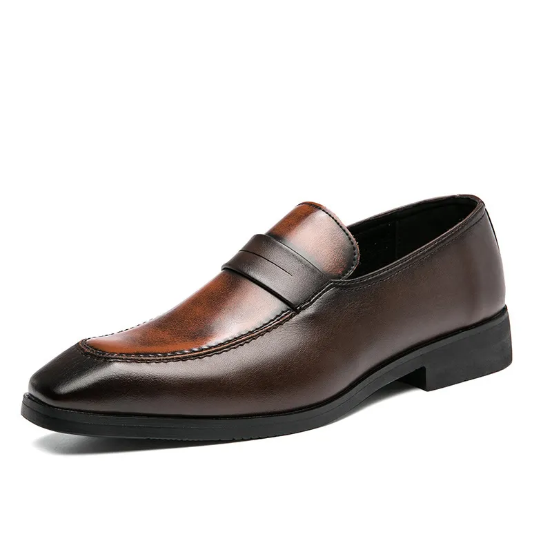 2022 Herren-Kleiderschuhe, braune Oxford-Schuhe für Herren, Brogue-Business-Büro-formelle Herrenschuhe