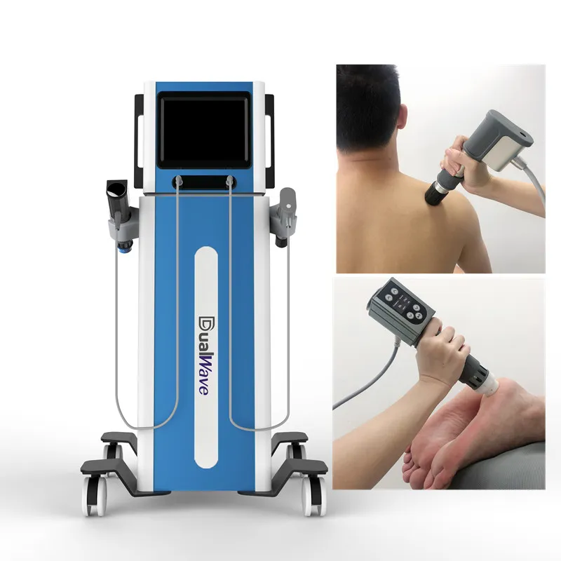 الأدوات الصحية الكهرومغاتية الهوائية Ondas دي Chouque ED معدات العلاج الطبيعي لتخفيف آلام الجسم السيلوليت تقليل وإد العلاج