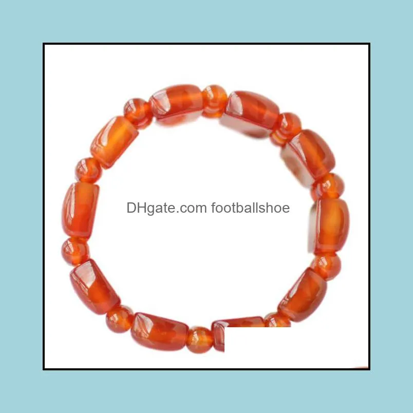 New-style Boutique Identifications Red Agate Hand Row, Men`s and Women`s Fashion Models