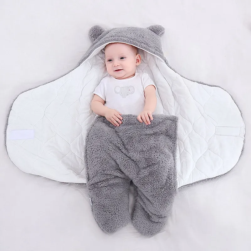 romper maternal and child products newborn lamb cashmere swaddling autumn winter thickening leg cuddle quilt baby quilted sleeping bag wrapper DHL