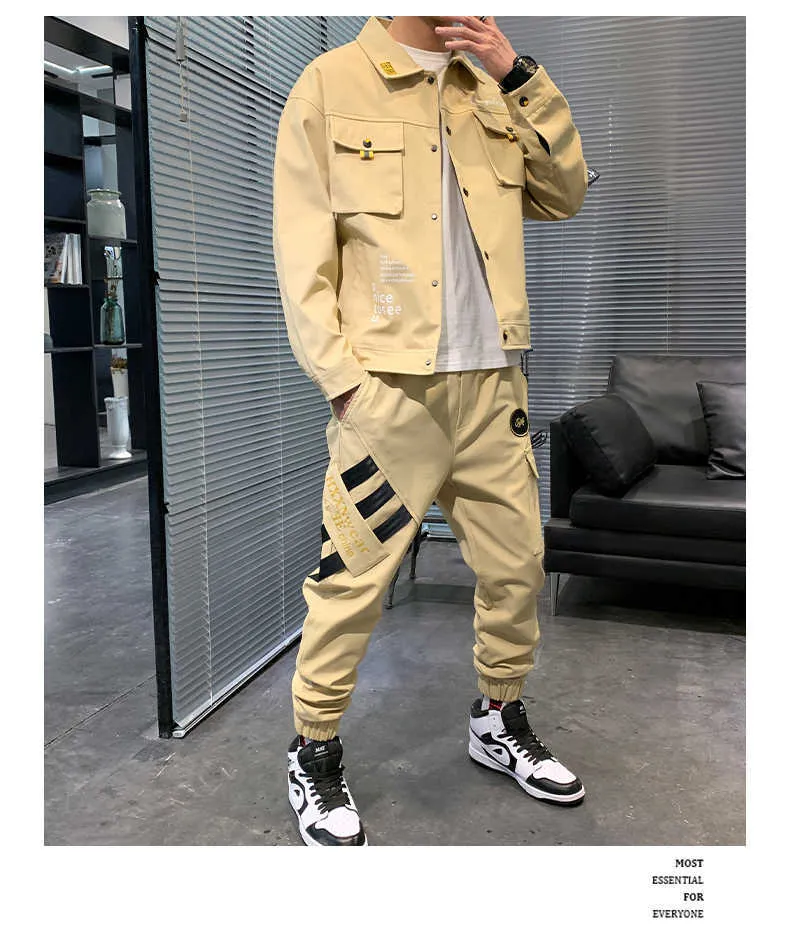 DHgate.com:Mens Casual Two-Piece Set, Spring and Autumn