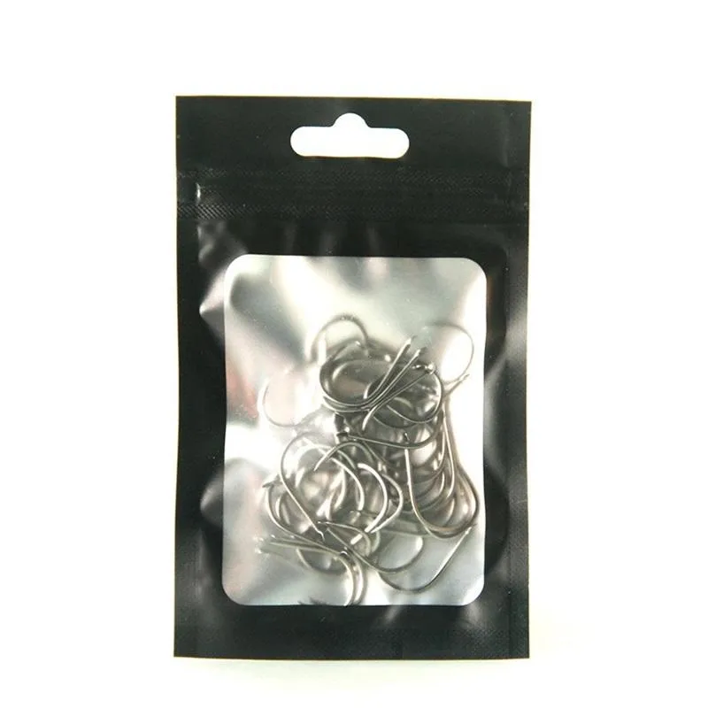Smell Proof Odorless Mylar Resealable Foil Pouch Bags with clear Window matte black Food Safe Airtight Ziplock Dropshipping