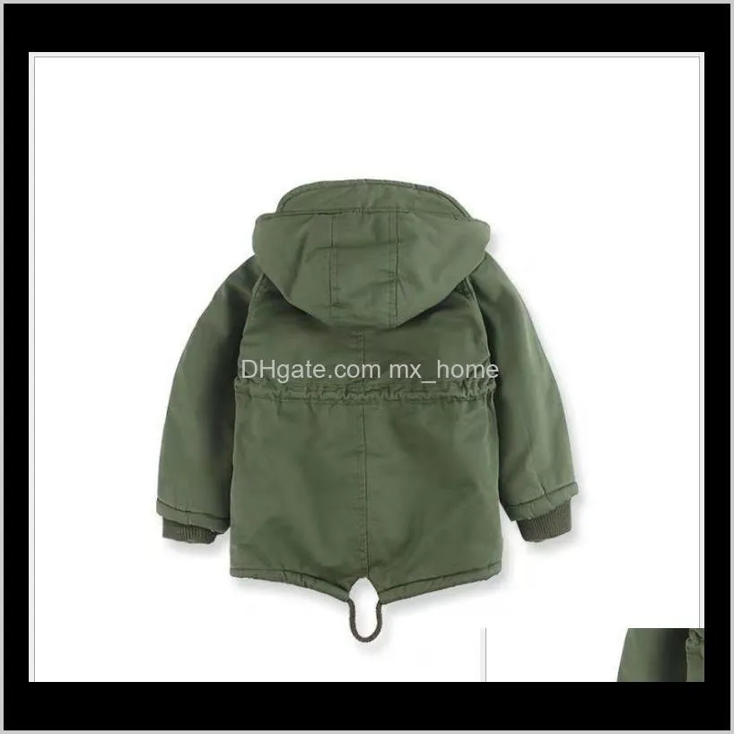 2021 new children winter outdoor jackets boys hooded warm coats windbreaker kids cotton casual outwear boys clothes