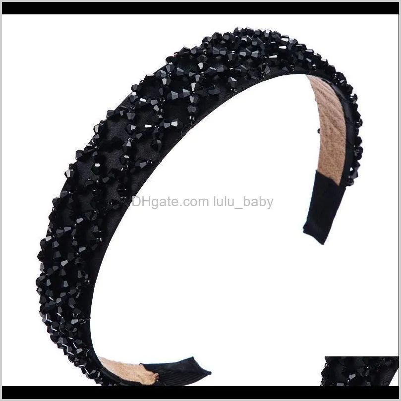 dear inn liu tao hair band za sponge wide edge headband handmade crystal headwear