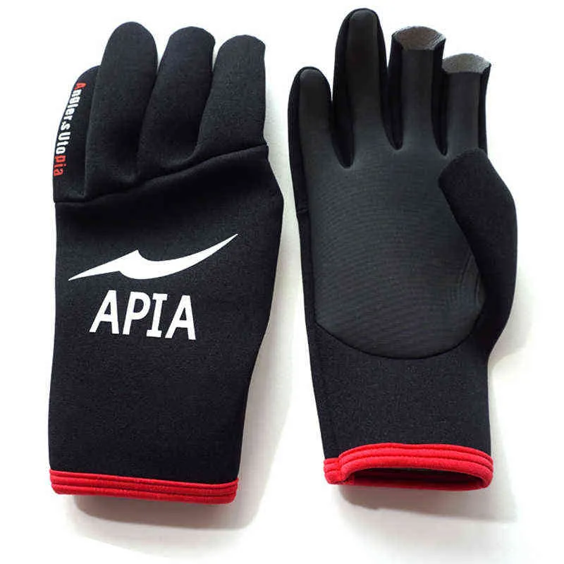 Waterproof Japans APIA Winter Fishing Ansell Hyflex Gloves For Men Warm  Inner Coated Three Finger Outdoor Sports Gloves 211124 From Shanye08,  $13.11