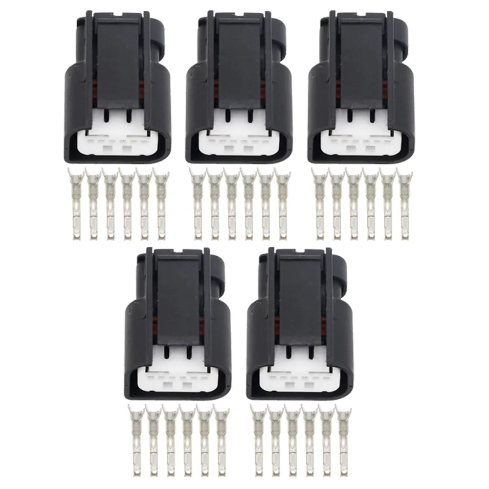 5 set 6 pin connettore impermeabile a piccola apertura spina adattatore per auto con terminale DJ7066B-0.6-21