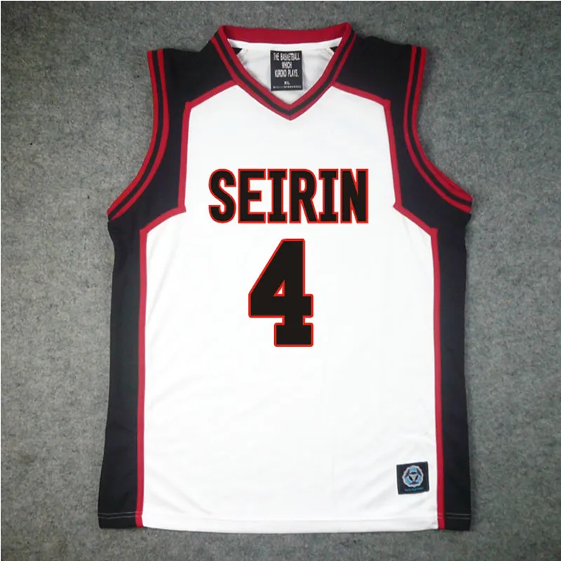 Kuroko No Basuke Cosplay Kostuum Vest Seirin Number.4 T -shirt Shorts Halloween Carnival -kostuums