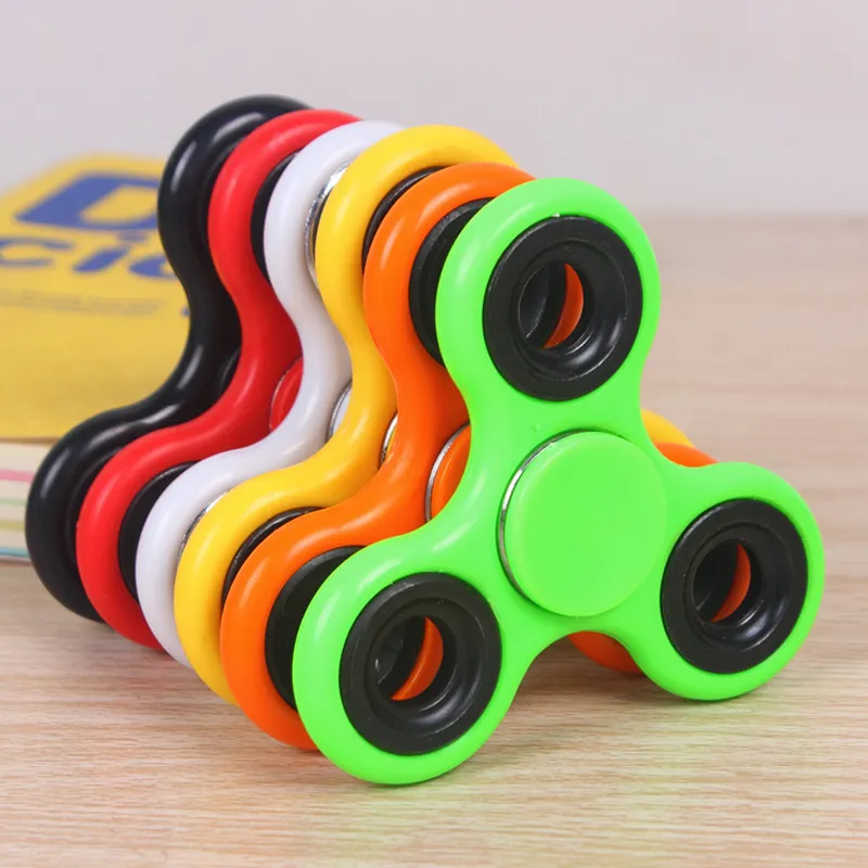 20pcs giroscópio giroso top pop iT Itget Toys Ansiedade Anel ABS Spinner EDC Spinner EDC para autismo TDAH Anti estresse Tri-spinner de alta qualidade crianças adultas FONGGE TRHO DE FILY